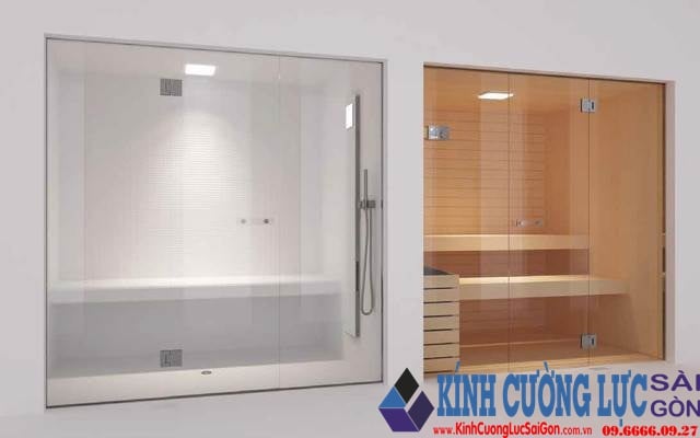 Phòng xông hơi kính cường lực