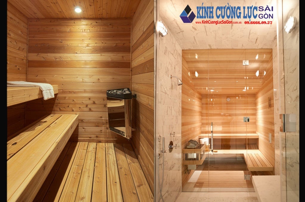 Phòng xông hơi kính cường lực