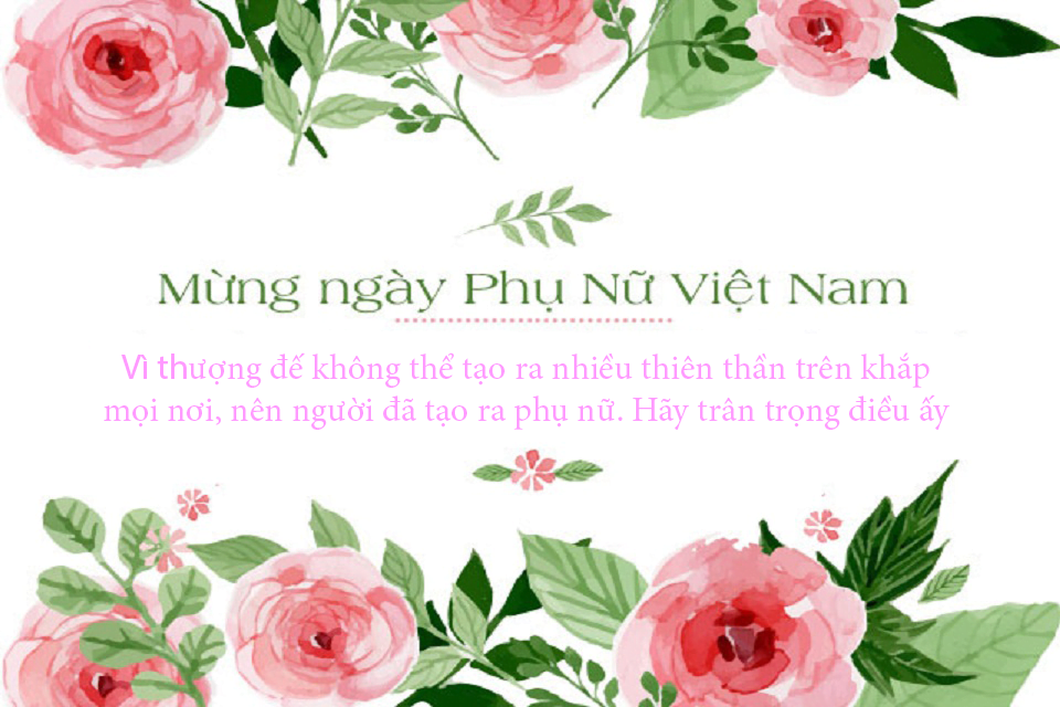 Ngày 20/10 - Mừng ngày phụ nữ Việt Nam - Happy Vietnam Womens Day
