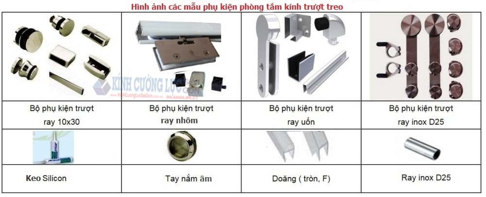 Phụ kiện cabin phòng tắm kính